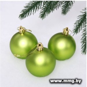 Елочная игрушка Серпантин Матовый шар 6 см 3 шт 201-1292