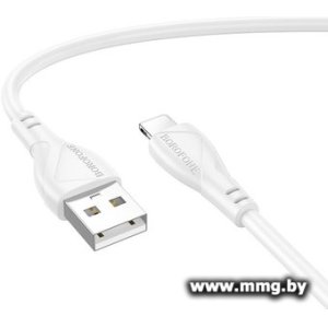 Кабель Borofone BX121 USB Type-С - Lightning (1 м, белый)