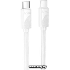 Кабель Hoco X114 60W USB Type-C - USB Type-C (1 м, белый)