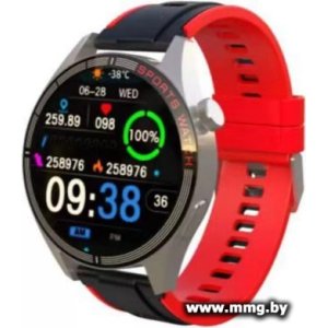 Купить Profit WS-GS58 (серебристый с черно-красным спортивным ремеш в Минске, доставка по Беларуси