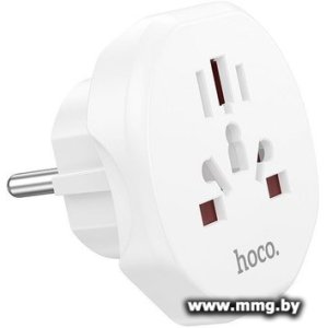 Купить Адаптер Hoco AC6 EU (белый) в Минске, доставка по Беларуси