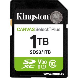 Купить Kingston 1TB SDXC Canvas Select Plus SDS3/1TB в Минске, доставка по Беларуси