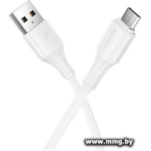 Купить Кабель Hoco X120 USB - mircoUSB (1м, белый) в Минске, доставка по Беларуси