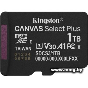 Купить Kingston 1TB microSDXC Canvas Select Plus SDCS3/1TBSP в Минске, доставка по Беларуси