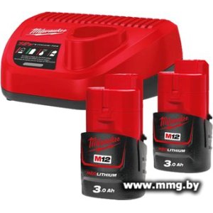 Milwaukee M12 M12NRG-302 4933451902 (2 x 12В/3 Ач + 12В)