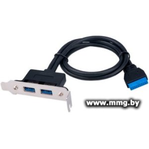Купить Планка Cablexpert CC-USB3-RECEPTACLE-LP в Минске, доставка по Беларуси