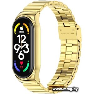 Купить Браслет Блочный для Xiaomi Smart Band 7 (золотистый) в Минске, доставка по Беларуси