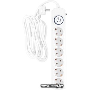 Купить IPPON BK-6-EU-5-10-W (5м, 6 розеток, белый) в Минске, доставка по Беларуси