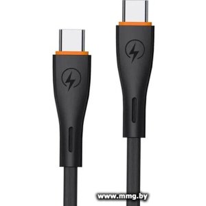 Кабель EOFE CC21 USB Type-C - USB Type-C (1 м, черный)