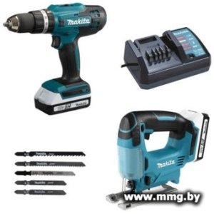 Купить Makita DK18B59Y (шуруповерт, лобзик, 2 АКБ) в Минске, доставка по Беларуси