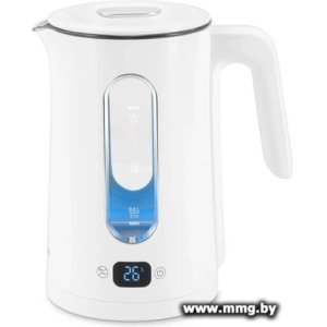 Купить Чайник Hyundai HYK-G5510 (белый/прозрачный) в Минске, доставка по Беларуси