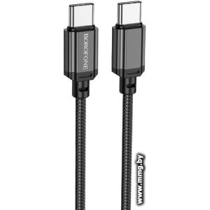 Кабель Borofone BX87 USB Type-C - USB Type-C (1 м, черный)