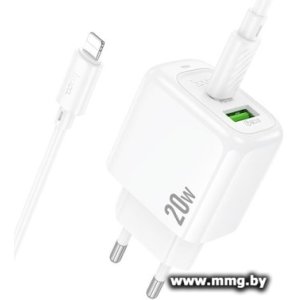 Купить Зарядное устройство HOCO CS54A Lightning (белый) в Минске, доставка по Беларуси
