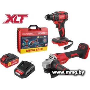 Купить Wortex 1329850 (шуруповерт, болгарка, 1 АКБ, кейс) в Минске, доставка по Беларуси