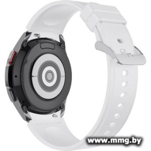 Ремешок Rumi Classic силиконовый для Samsung Galaxy Watch4/5/6 (20 мм, белый)