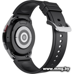 Ремешок Rumi Classic силиконовый для Samsung Galaxy Watch4/5/6 (20 мм, черный)