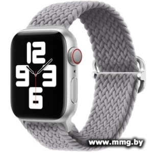 Ремешок Rumi Wick из плетеного нейлона для Apple Watch 38/40/41mm (серый)