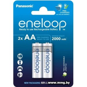 Купить Аккумулятор Panasonic Eneloop AA BK-3MCDE/2CP (2 шт) в Минске, доставка по Беларуси