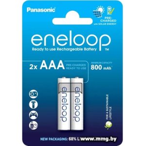 Купить Аккумулятор Panasonic Eneloop AAA BK-4MCDE/2CP (2 шт) в Минске, доставка по Беларуси