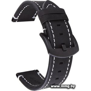 Купить Ремешок Rumi кожаный Leather GT3 22 мм (матовый черный) в Минске, доставка по Беларуси