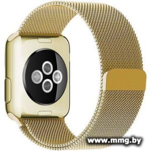 Браслет Rumi Milanese loop металлический для Apple Watch 42/44/45mm (золотистый)