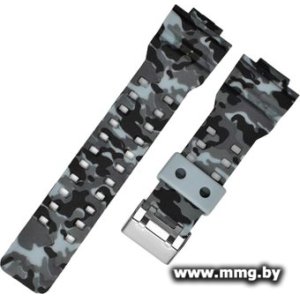 Ремешок Rumi GLS силиконовый для Casio G-Shock GA-110/GA-100/G-8900/GLS-100 (серый камуфляж)