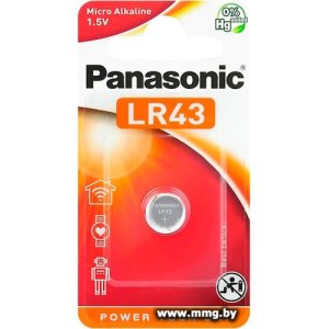 Купить Батарейка Panasonic LR43 LR43EL/1B (1 шт) в Минске, доставка по Беларуси