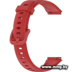 Купить Ремешок Rumi силиконовый для Huawei Band 7 (красный) в Минске, доставка по Беларуси