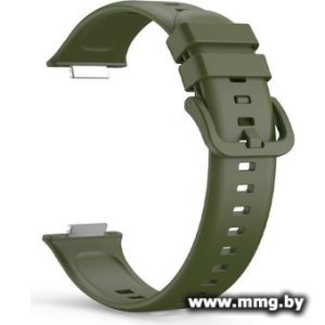 Купить Ремешок Rumi силиконовый для Huawei Watch FIT 2 (темно-зеленый) в Минске, доставка по Беларуси