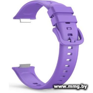 Купить Ремешок Rumi силиконовый для Huawei Watch FIT 2 (фиолетовый) в Минске, доставка по Беларуси