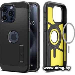 Чехол Spigen Tough Armor (MagFit) для iPhone 15 Pro Max ACS06594 (черный)
