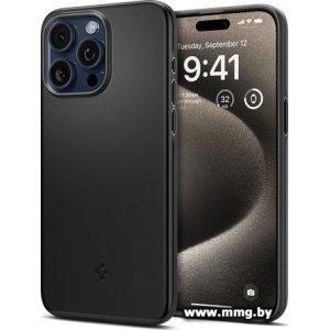 Чехол Spigen Thin Fit для iPhone 15 Pro Max ACS06544 (черный)