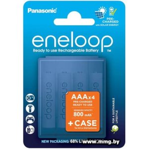 Купить Аккумулятор Panasonic Eneloop AAA BK-4MCDE/4CP+case (4 шт) в Минске, доставка по Беларуси