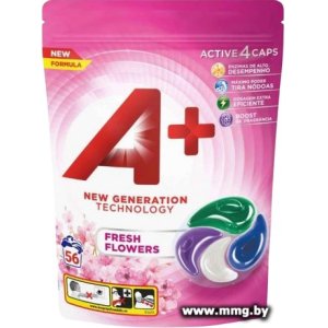 Купить Капсулы для стирки A+ Fresh Flowers (56 шт) в Минске, доставка по Беларуси