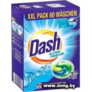 Купить Капсулы для стирки DASH Alpen Frische (60 шт) в Минске, доставка по Беларуси