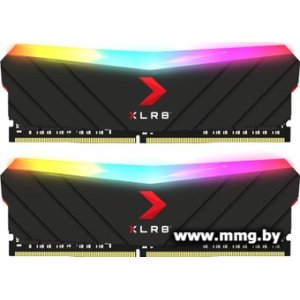 Купить 16GB (2x8GB) PC4-25600 PNY 16GF2X08QFHH36-135-K1-RGB (MD16GK2D4320016XRGB) в Минске, доставка по Беларуси