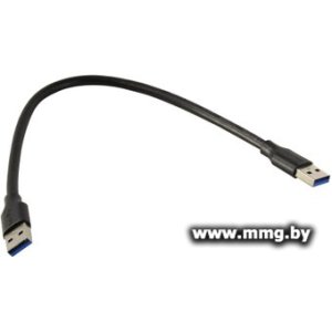 Кабель Telecom TUS712-0.3M USB Type-A - USB Type-A (0.3 м, черный)