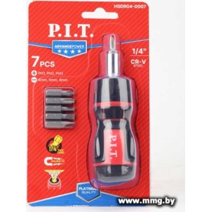 Набор отвертка с битами P.I.T. Advance HSDR04-0007 (7 предметов)