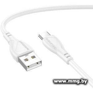 Кабель Borofone BX121 USB Type-A - USB Type-C (1 м, белый)