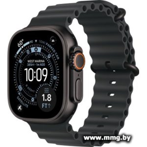 Apple Watch Ultra 3 LTE 49 мм (титановый корпус, черный/черный, ремешок из эластомера)