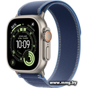 Apple Watch Ultra 3 LTE 49 мм (титановый корпус, природный/синий, нейлоновый ремешок размера M/L)