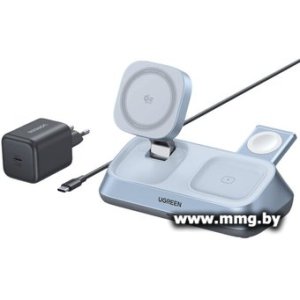 Купить Зарядное устройство Ugreen MagFlow 3-in-1 W711 55677 (голубой) в Минске, доставка по Беларуси