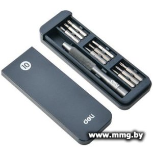 Набор отвертка с битами Deli DL241010J (10 предметов)