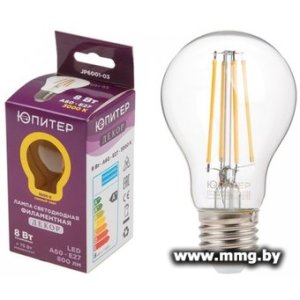 Купить Юпитер A60 E27 8 Вт 3000 К JP6001-03 в Минске, доставка по Беларуси
