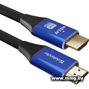 Купить Кабель Defender HDMI-2 HDMI-HDMI (2 м, синий/черный) (87331) в Минске, доставка по Беларуси