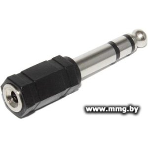Адаптер VCOM CA546 Jack 3.5мм - Jack 6.3мм (черный)