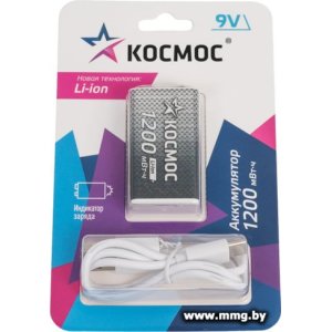 Аккумулятор КОСМОС KOCLi9V1200mAh1BL