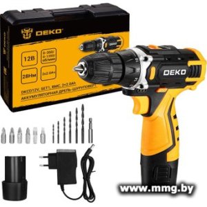 Купить Deko DKCD12V Set1 083-1022 (с 2-мя АКБ, кейс) в Минске, доставка по Беларуси