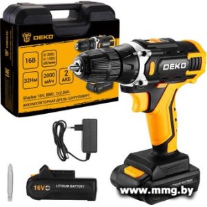 Купить Deko Sharker 16V 083-1108 (с 2-мя АКБ, кейс) в Минске, доставка по Беларуси