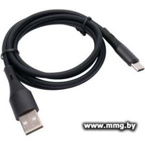 Кабель Cablexpert CC-USB2S-AMCM-1M-BK USB Type-A -USB Type-C (1 м, черный)